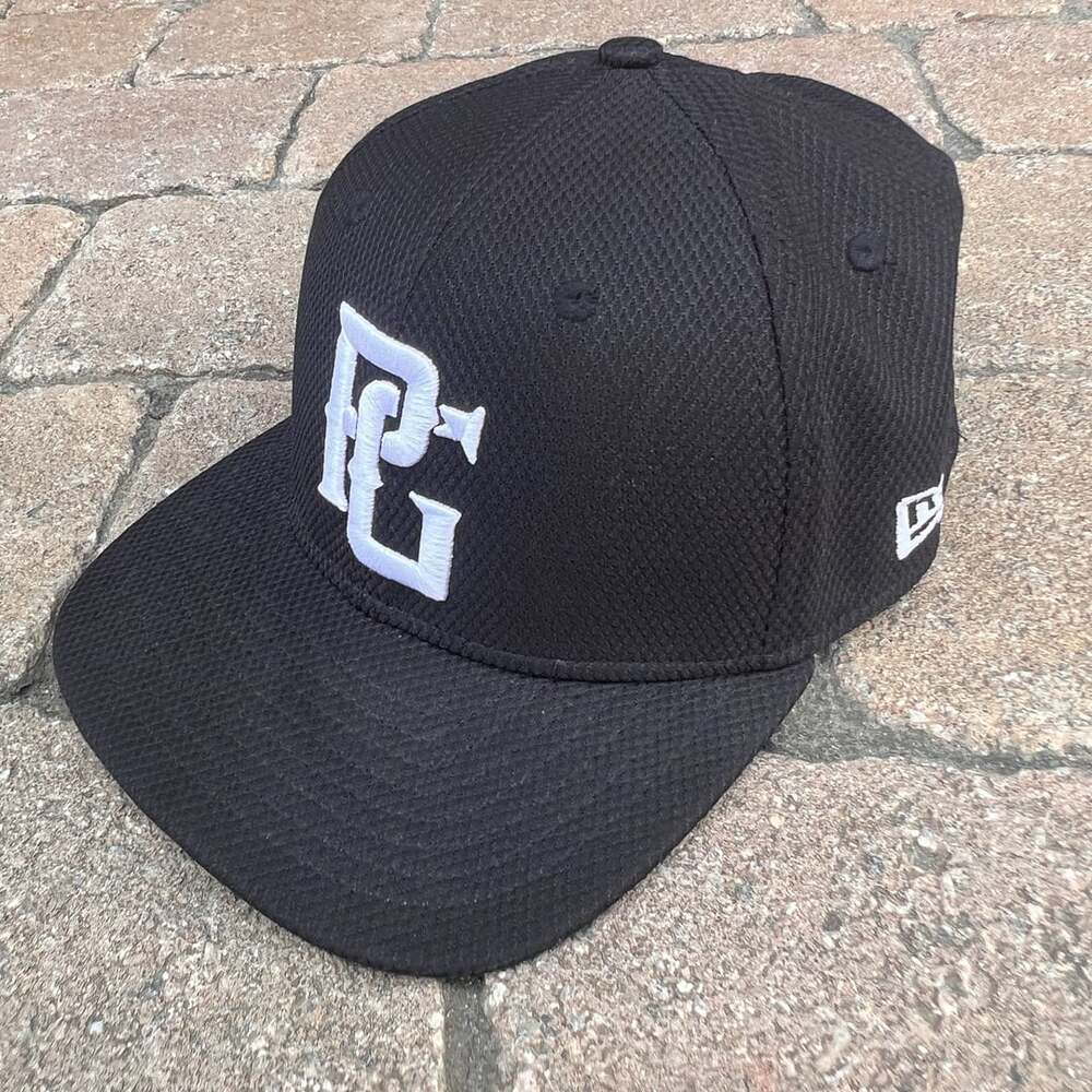 New Era Perfect Game Baseball Hat Black Fitted Cap Medium Large